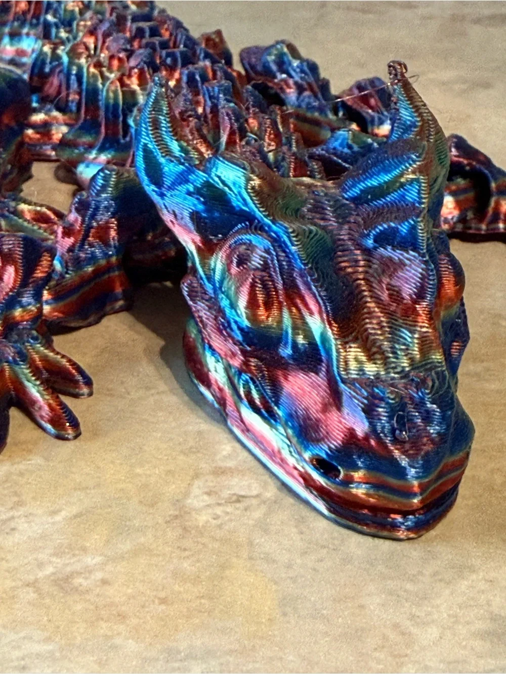 Multicolor 3-D Printed Movable Dragon 🐉